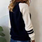 Comfy Striped Round Neck Sweater