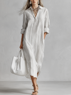 Bohemian-style Shirt Dress