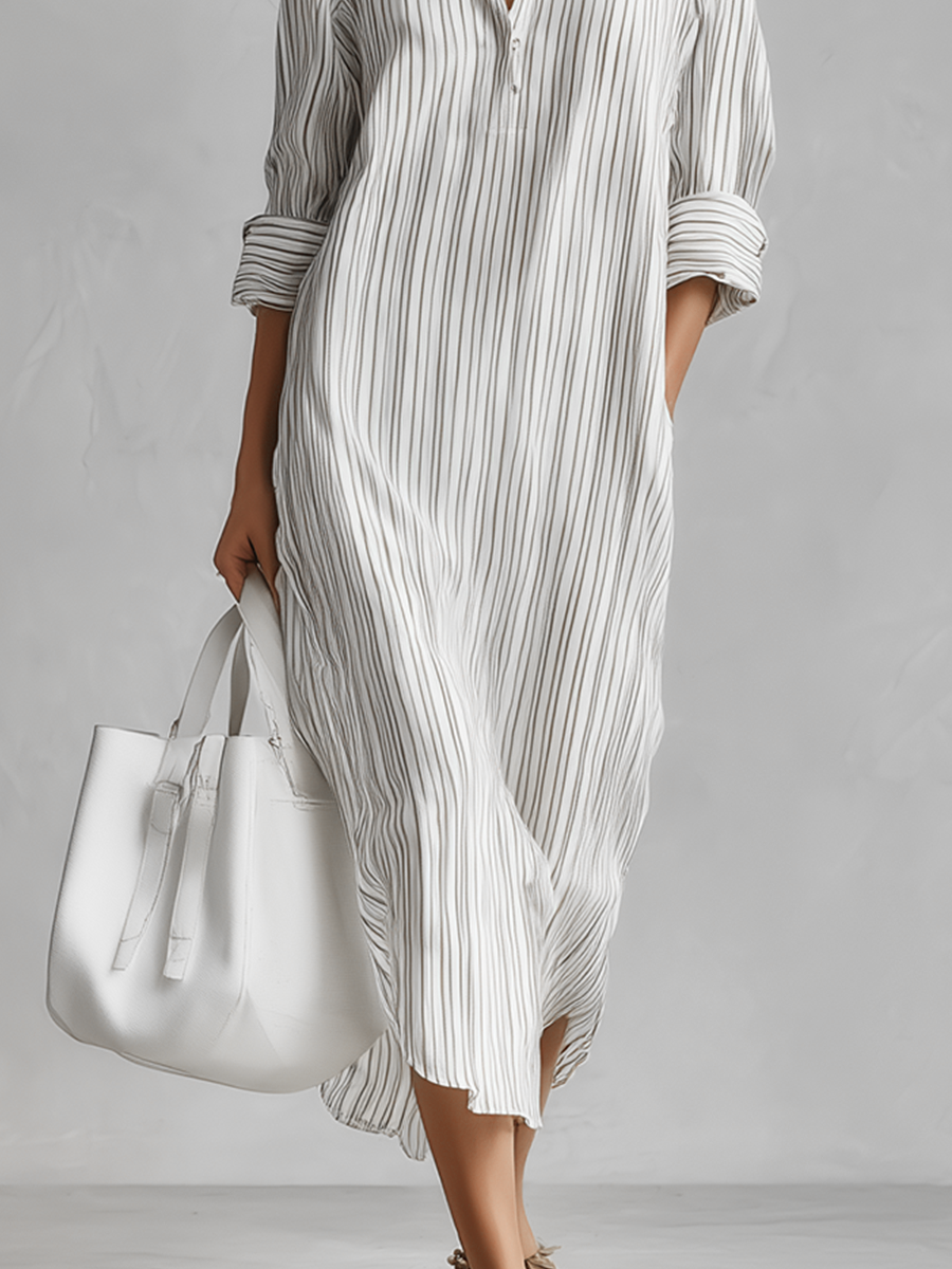 Bohemian-style Shirt Dress