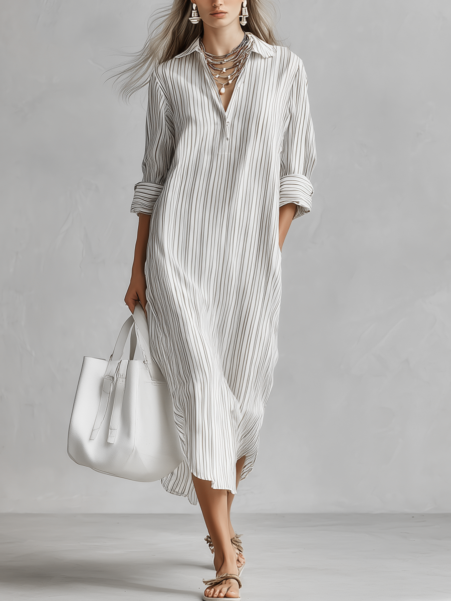 Bohemian-style Shirt Dress