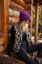 Abby – Leopard Sherpa Vest